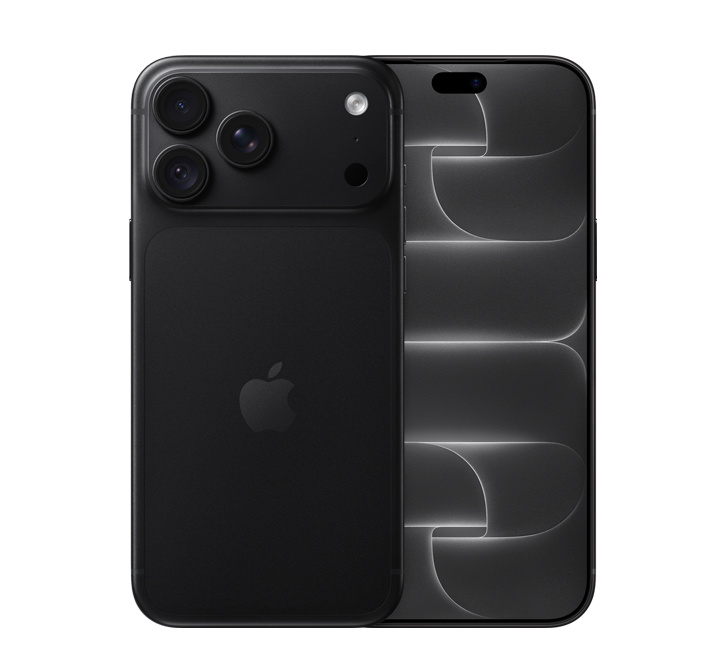 iPhone 18 Pro Max preto — frente e traseira