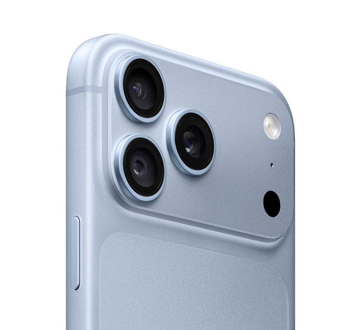 Detalhe das câmeras do iPhone 18 Pro Max glacial