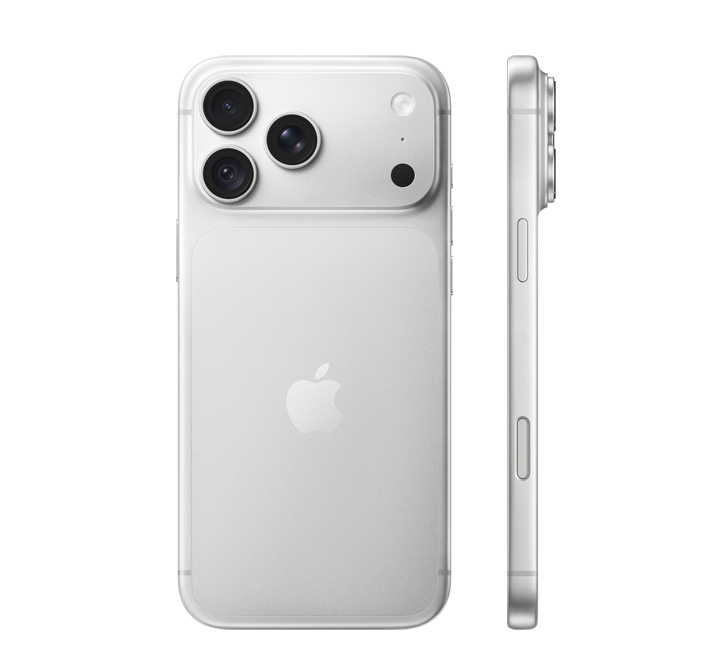 iPhone 18 Pro Max prateado — traseira e lateral